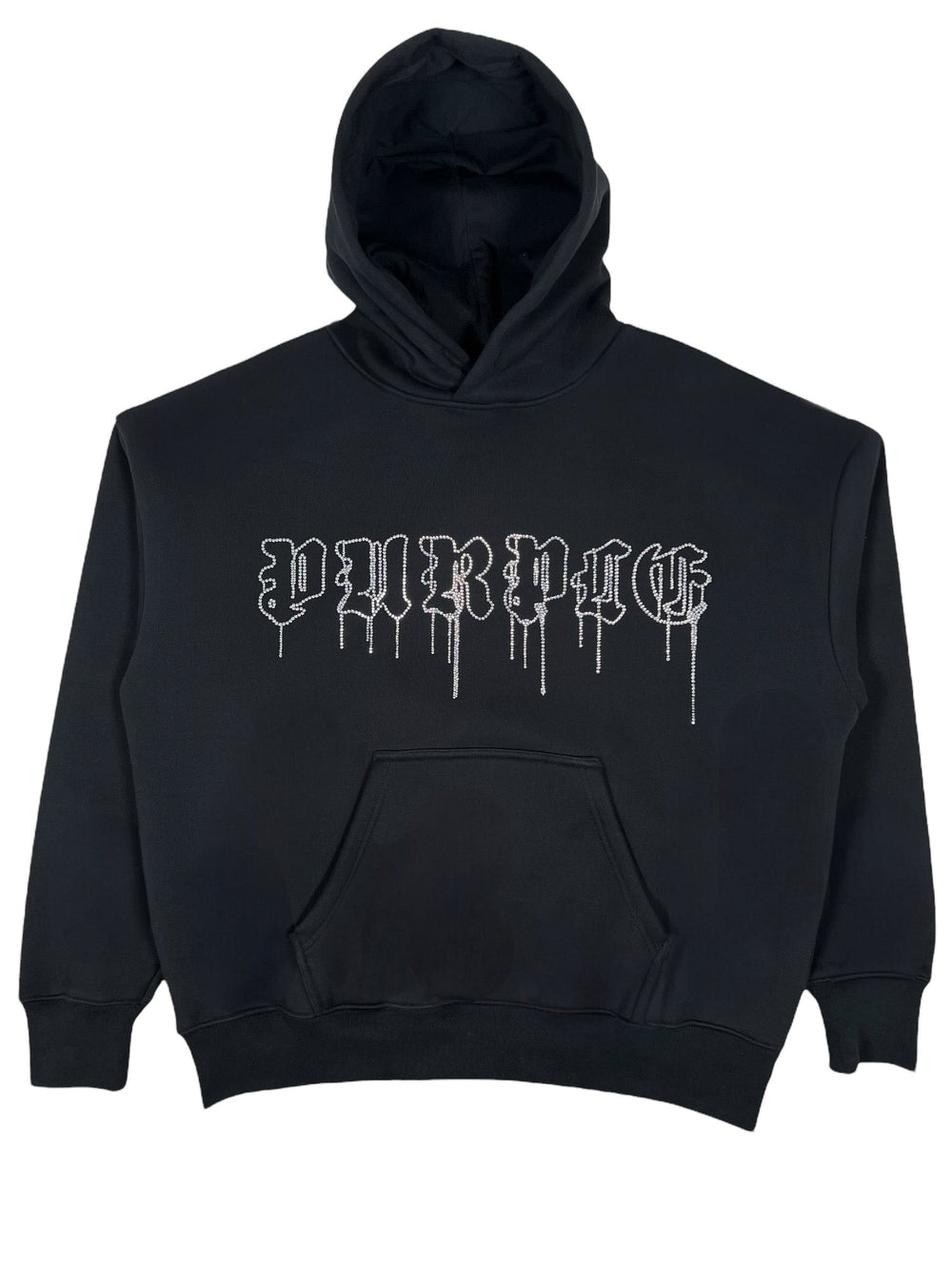 Purple Brand P401-HBGD HWT Fleece  Po Hoody BLK