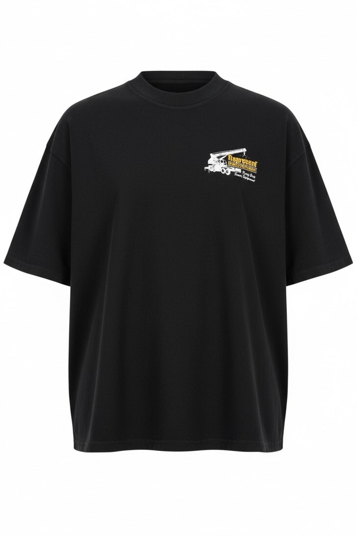 Represent M05232 Design And Construction S/S T-Shirt Black