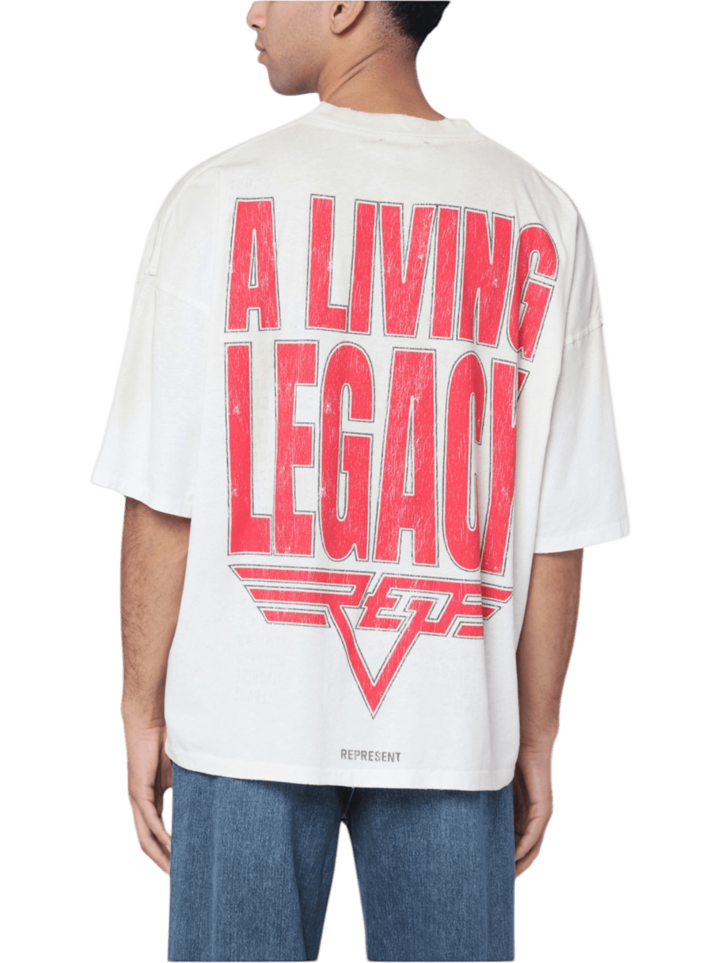 Represent MLM100176-30 Represent Living Legacy T-shirt Washed Ecru