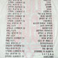 The REPRESENT MLM100176-30 Living Legacy T-shirt in Washed Ecru is made from organic cotton and displays bold black capital collection names beside their seasons and years along the left side.