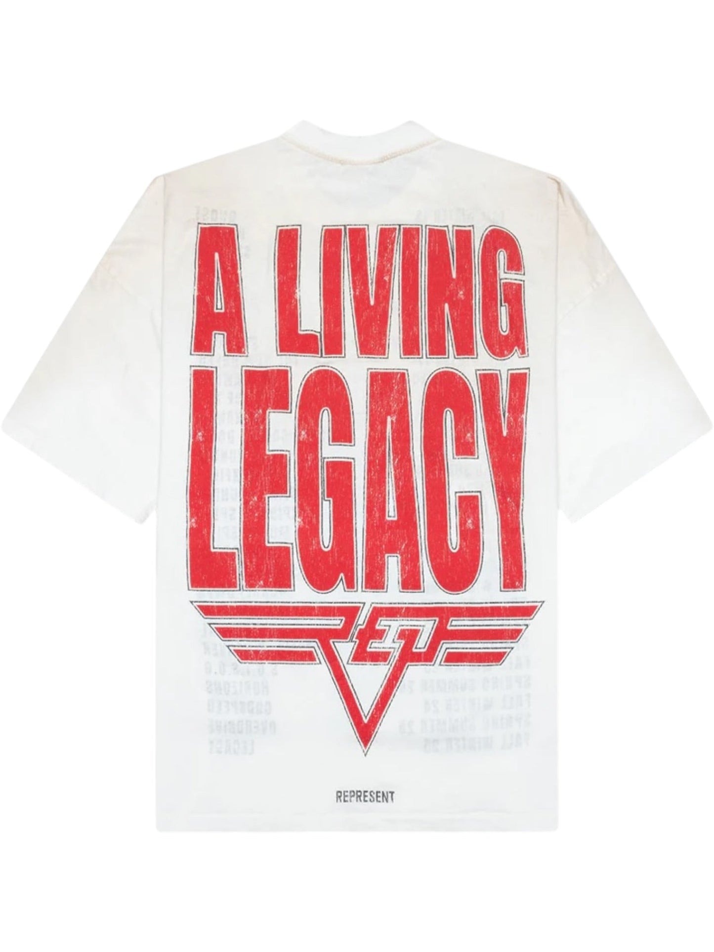 Represent MLM100176-30 Represent Living Legacy T-shirt Washed Ecru