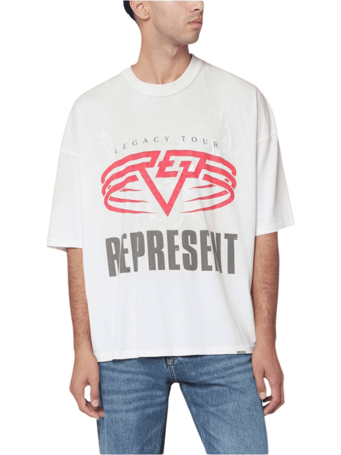 Represent MLM100176-30 Represent Living Legacy T-shirt Washed Ecru