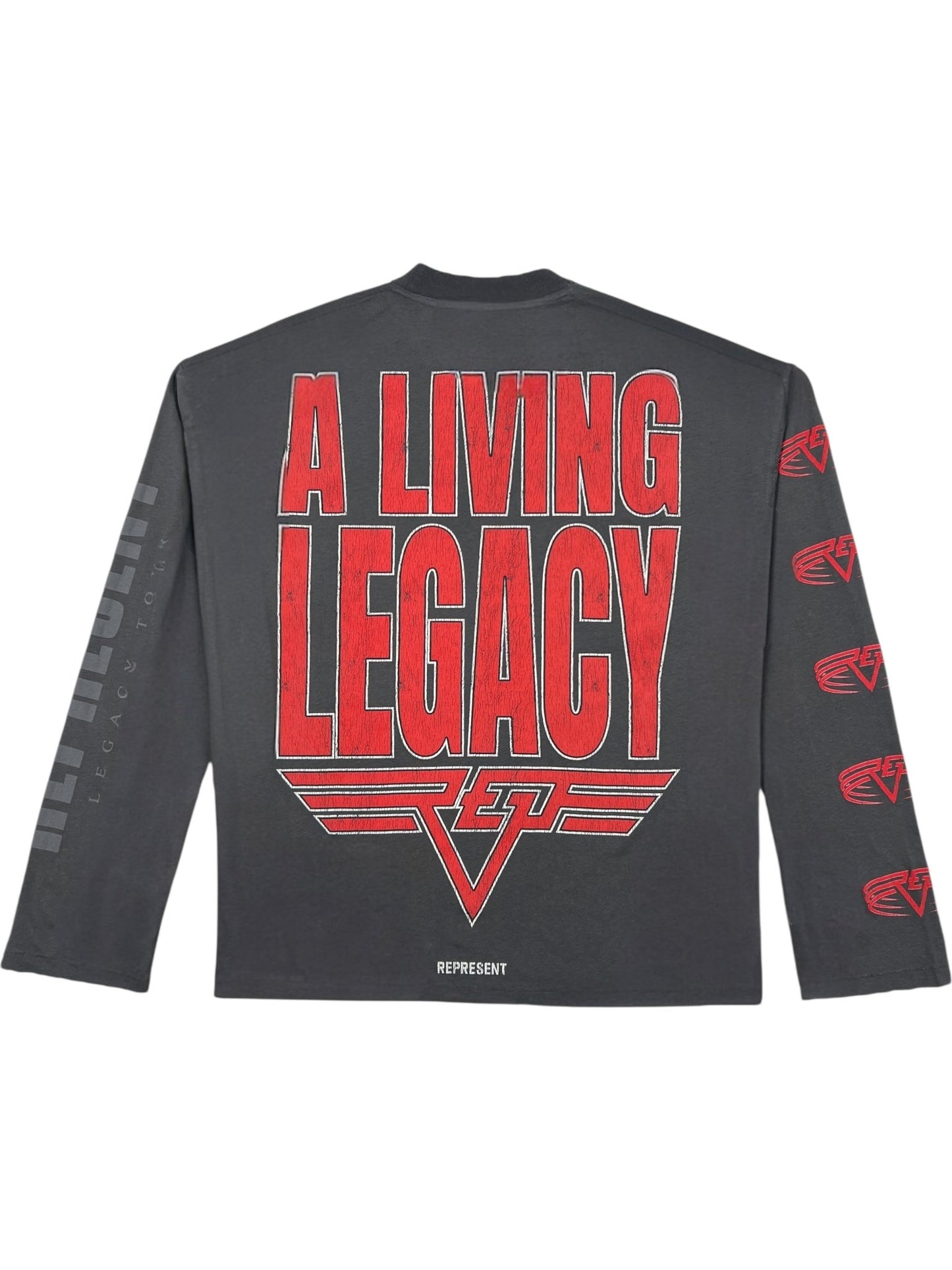 Represent MLM100365 Represent Living Legacy Tour L/S Tee Grey