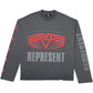 Represent MLM100365 Represent Living Legacy Tour L/S Tee Grey