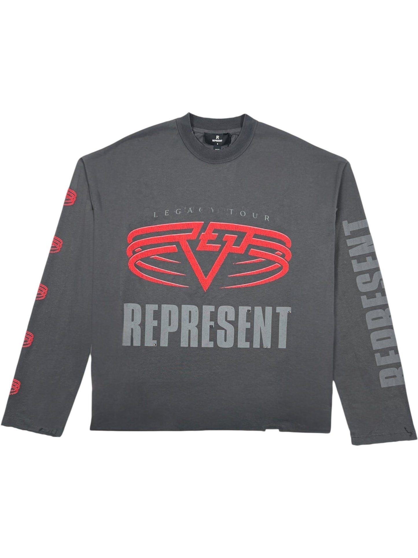 Represent MLM100365 Represent Living Legacy Tour L/S Tee Grey