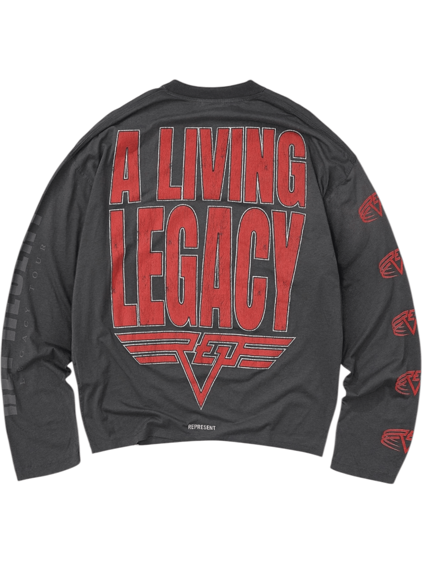 Represent MLM100365 Represent Living Legacy Tour L/S Tee Grey