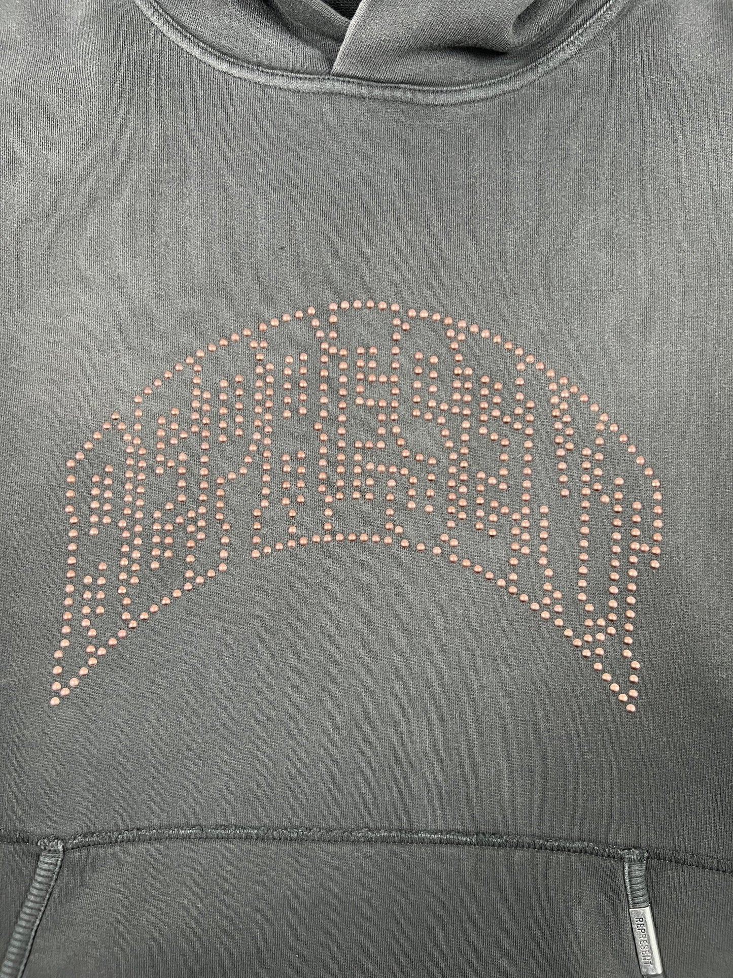 Represent MLM100437 Represent Embellished Hoodie Black