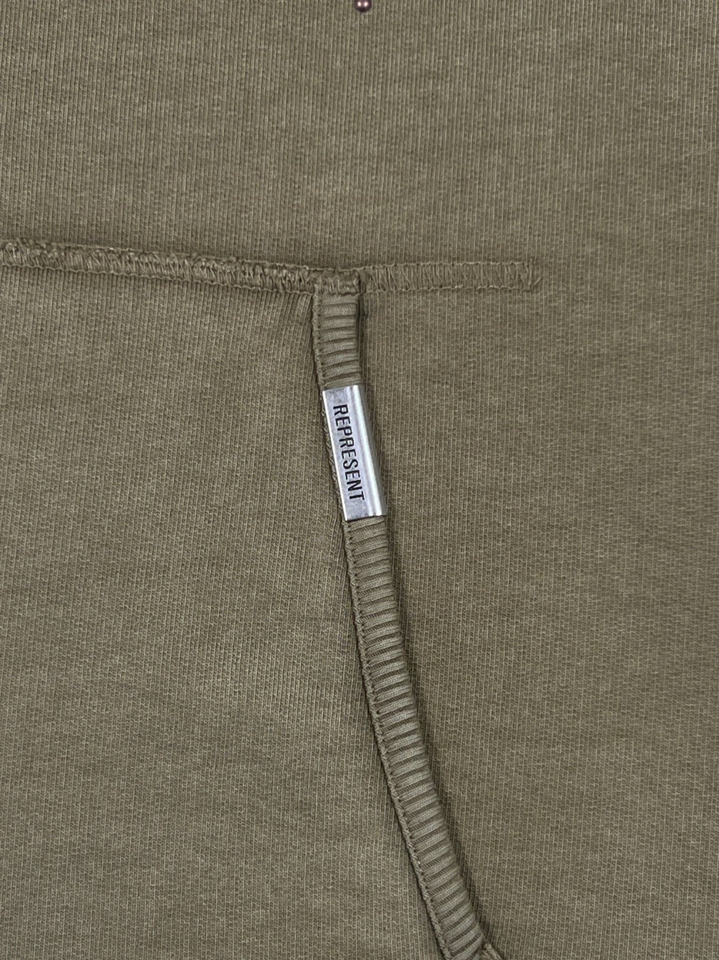 Represent MLM100437 Represent Embellished  Hoodie Khaki