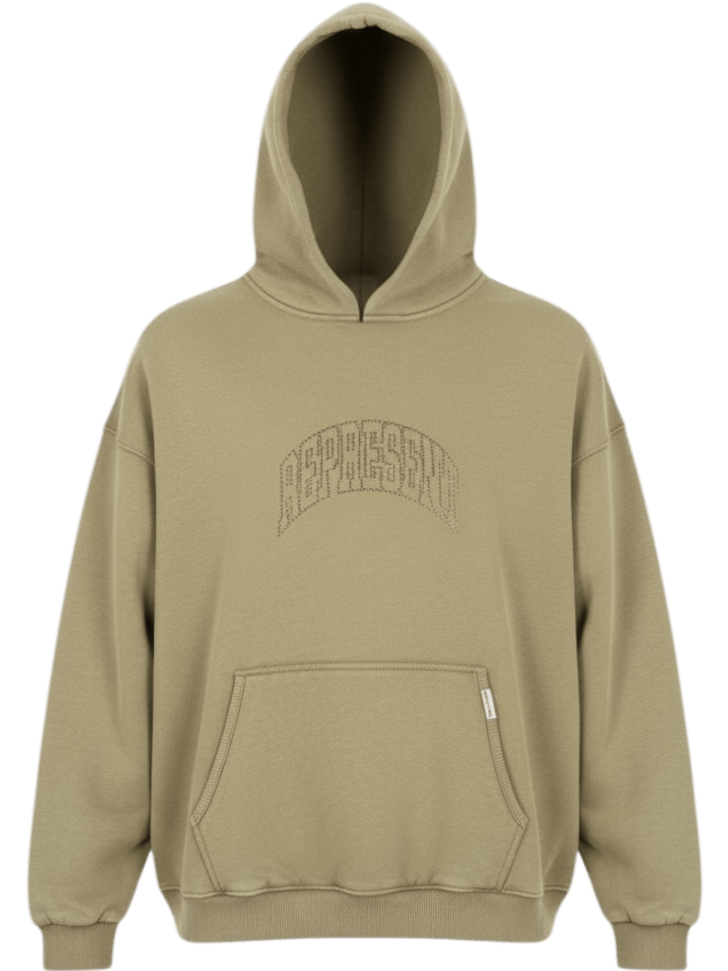 Represent MLM100437 Represent Embellished  Hoodie Khaki