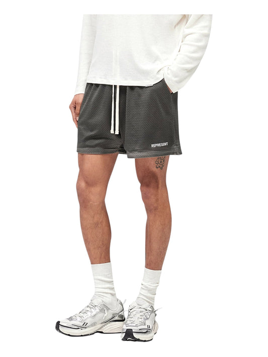 Represent MLM100492-37 Washed Mesh Shorts Vtg Grey