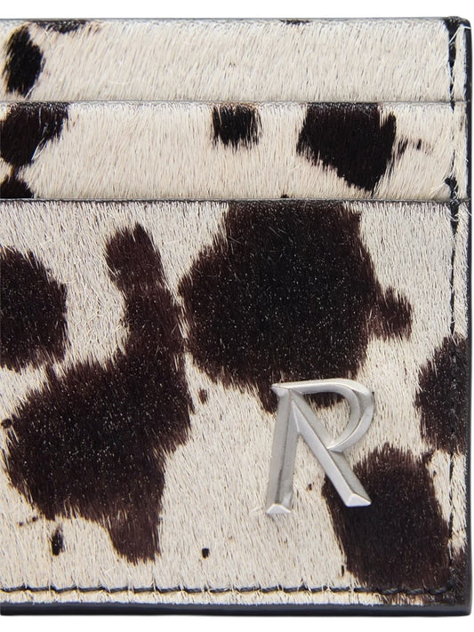 Represent MLM100515 Cow Hide Card Holder Flat White
