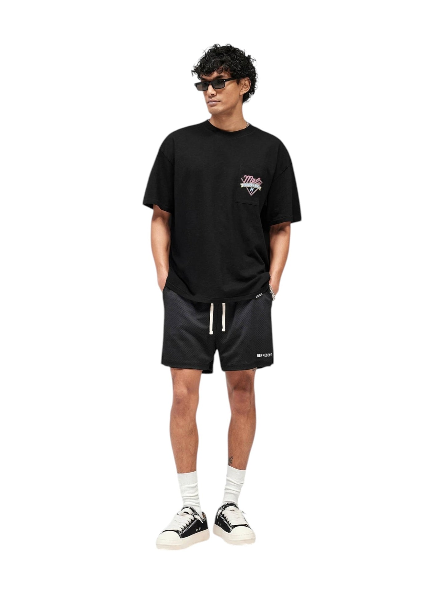 Represent MLM100565-01 MEL'S Diner T-shirt Jet Black