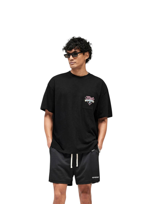 Represent MLM100565-01 MEL'S Diner T-shirt Jet Black