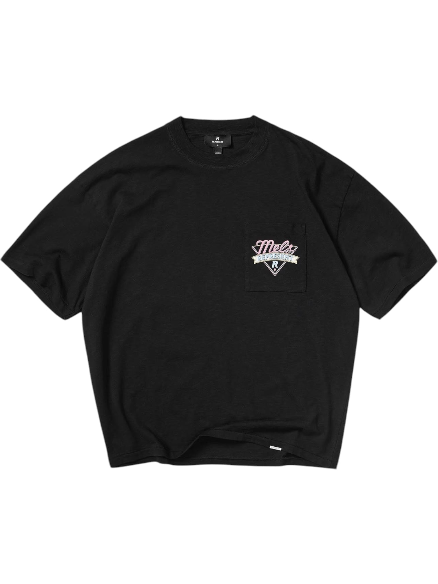 Represent MLM100565-01 MEL'S Diner T-shirt Jet Black