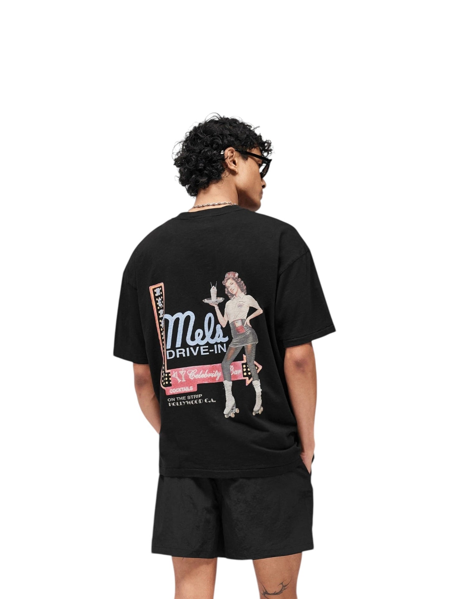 Represent MLM100565-01 MEL'S Diner T-shirt Jet Black