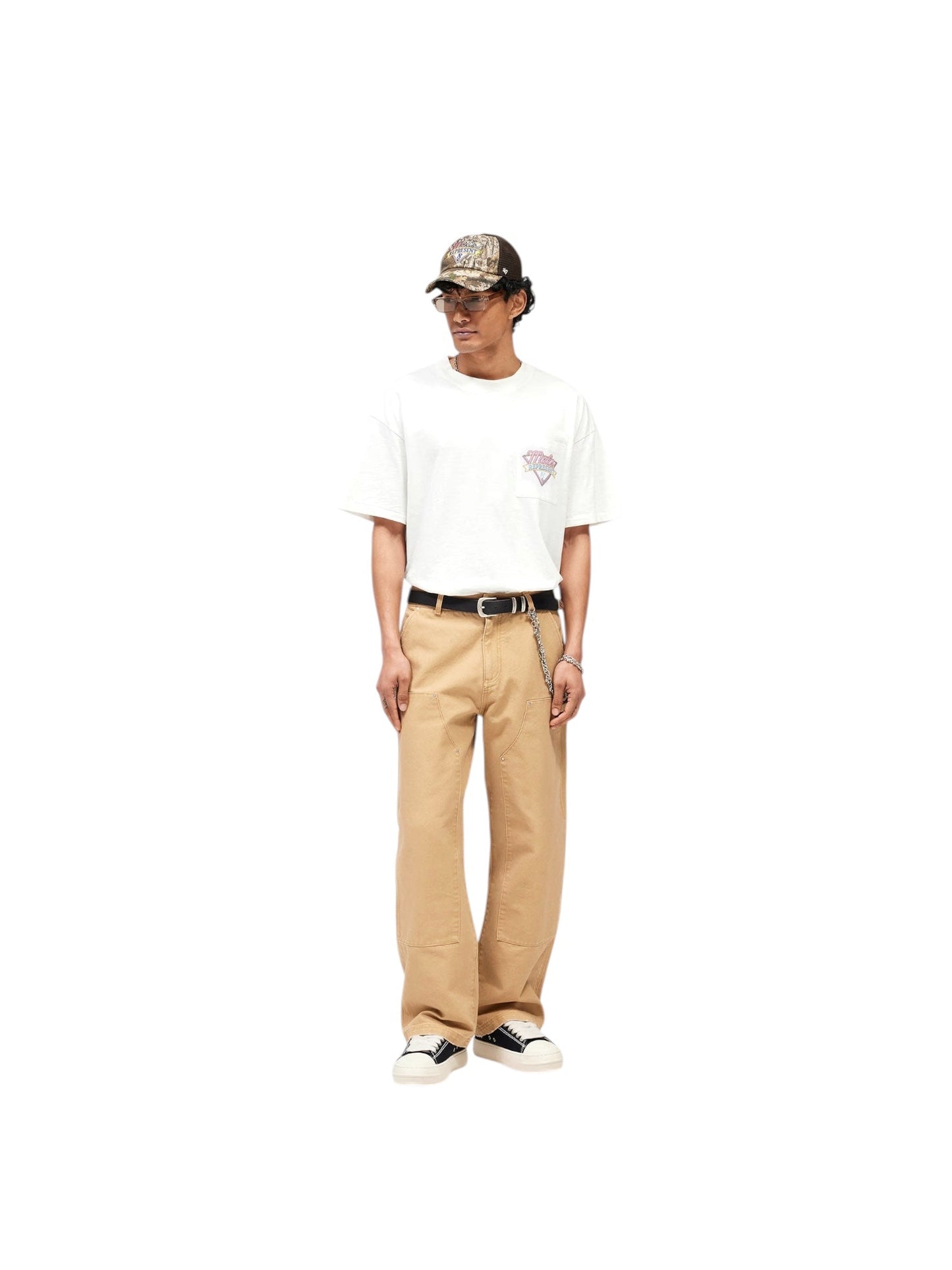 Represent MLM100565-72 MEL'S Diner T-shirt  Flat White