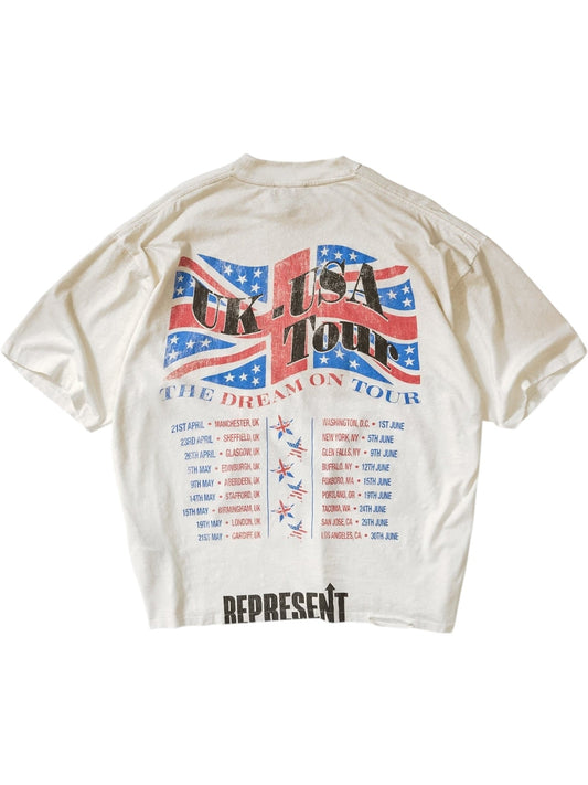 Represent MLM100593-30 Dream On Tour T-shirt Washed Ecru