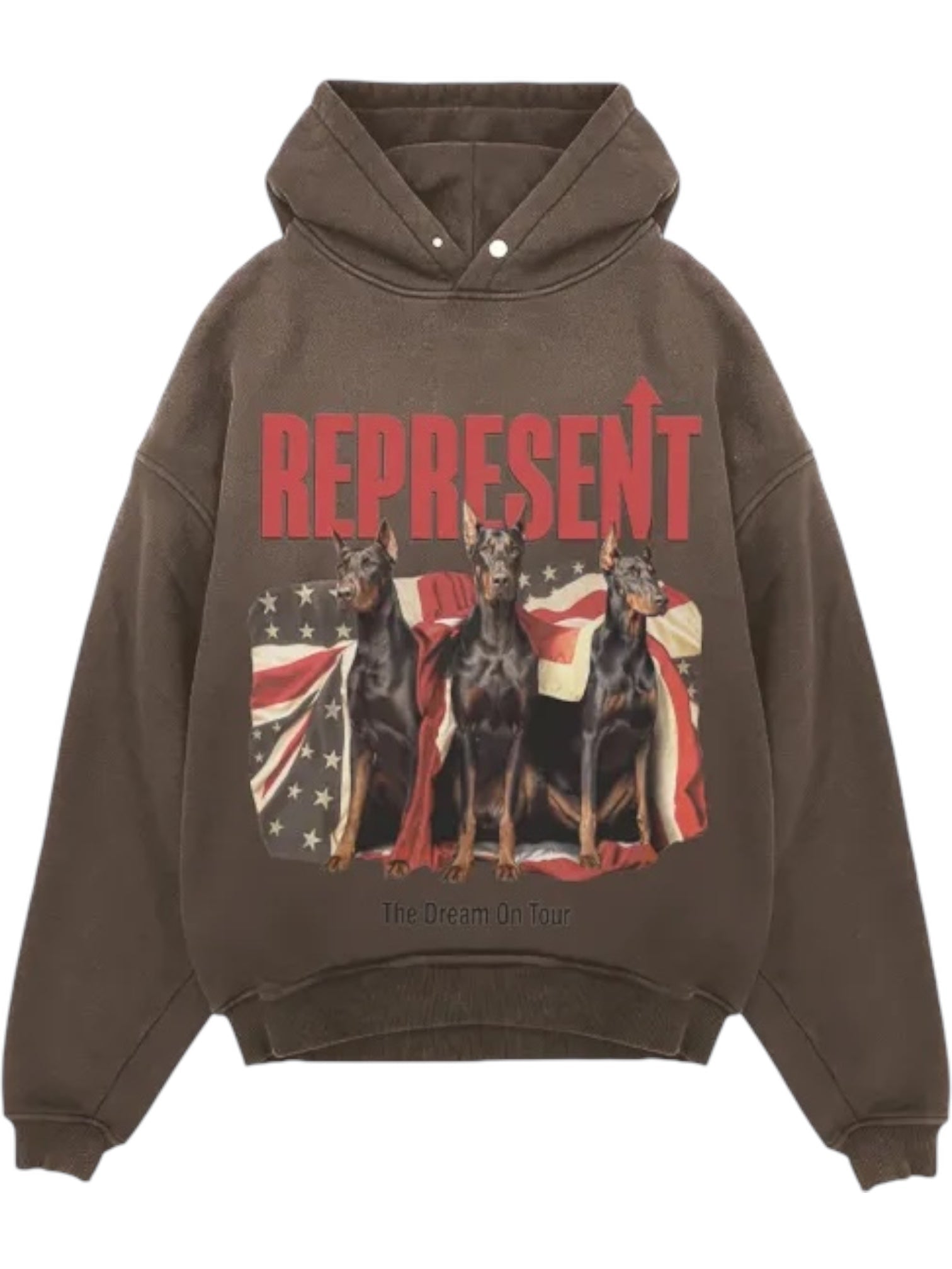 Represent MLM100618-17 Dream On Tour Hoodie Brown