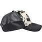Represent MLM100650 Cow Hide Print Cap White/Jet Black