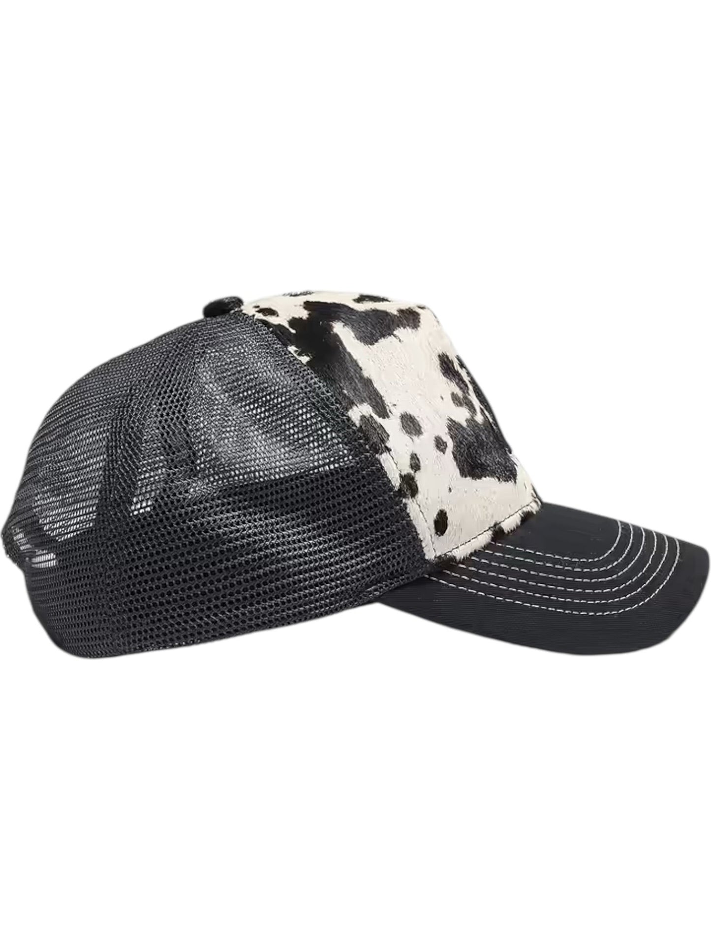 Represent MLM100650 Cow Hide Print Cap White/Jet Black