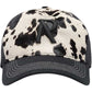 Represent MLM100650 Cow Hide Print Cap White/Jet Black
