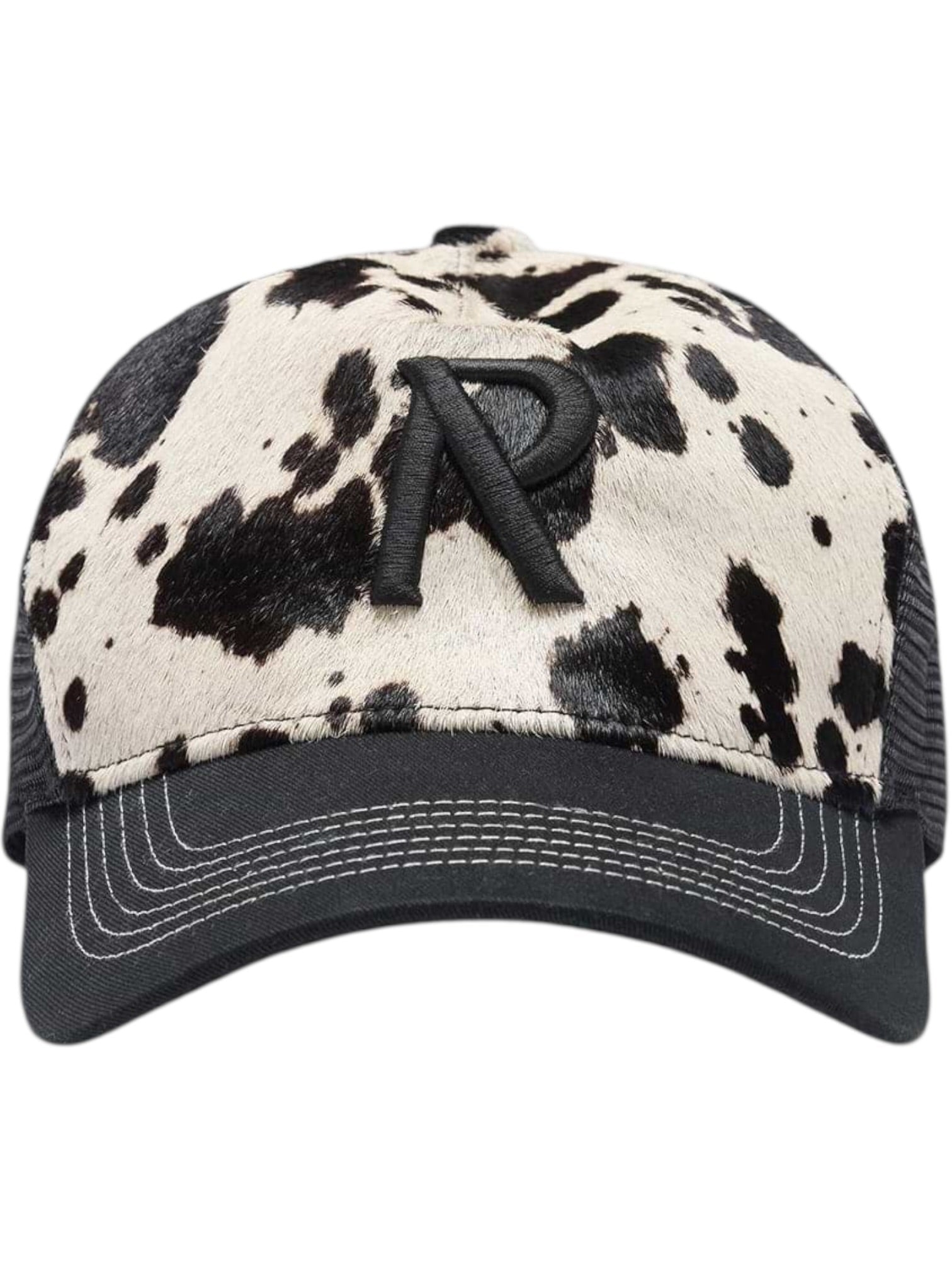 Represent MLM100650 Cow Hide Print Cap White/Jet Black