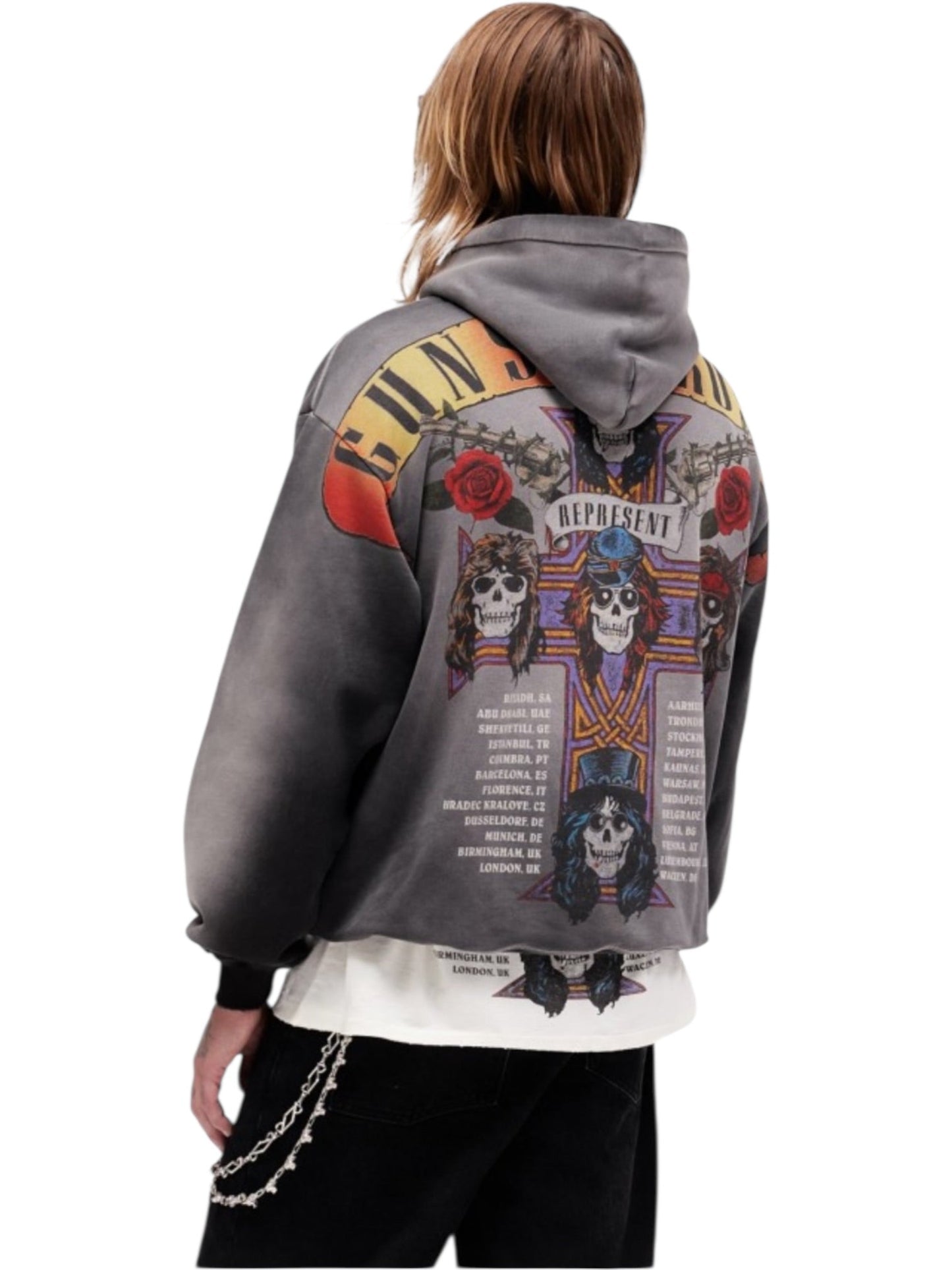 Represent MLM100758-04 GN'R Tour Hoodie Black