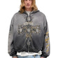 Represent MLM100760-04 GN'R Cross Zip Through Hoodie Blk