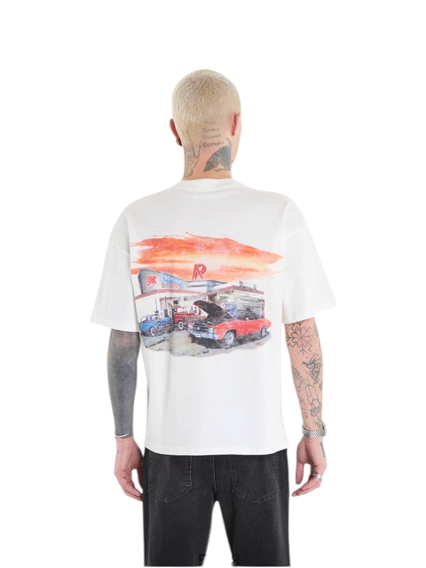 Represent MLM100768-72 24 Hour Service T-Shirt White