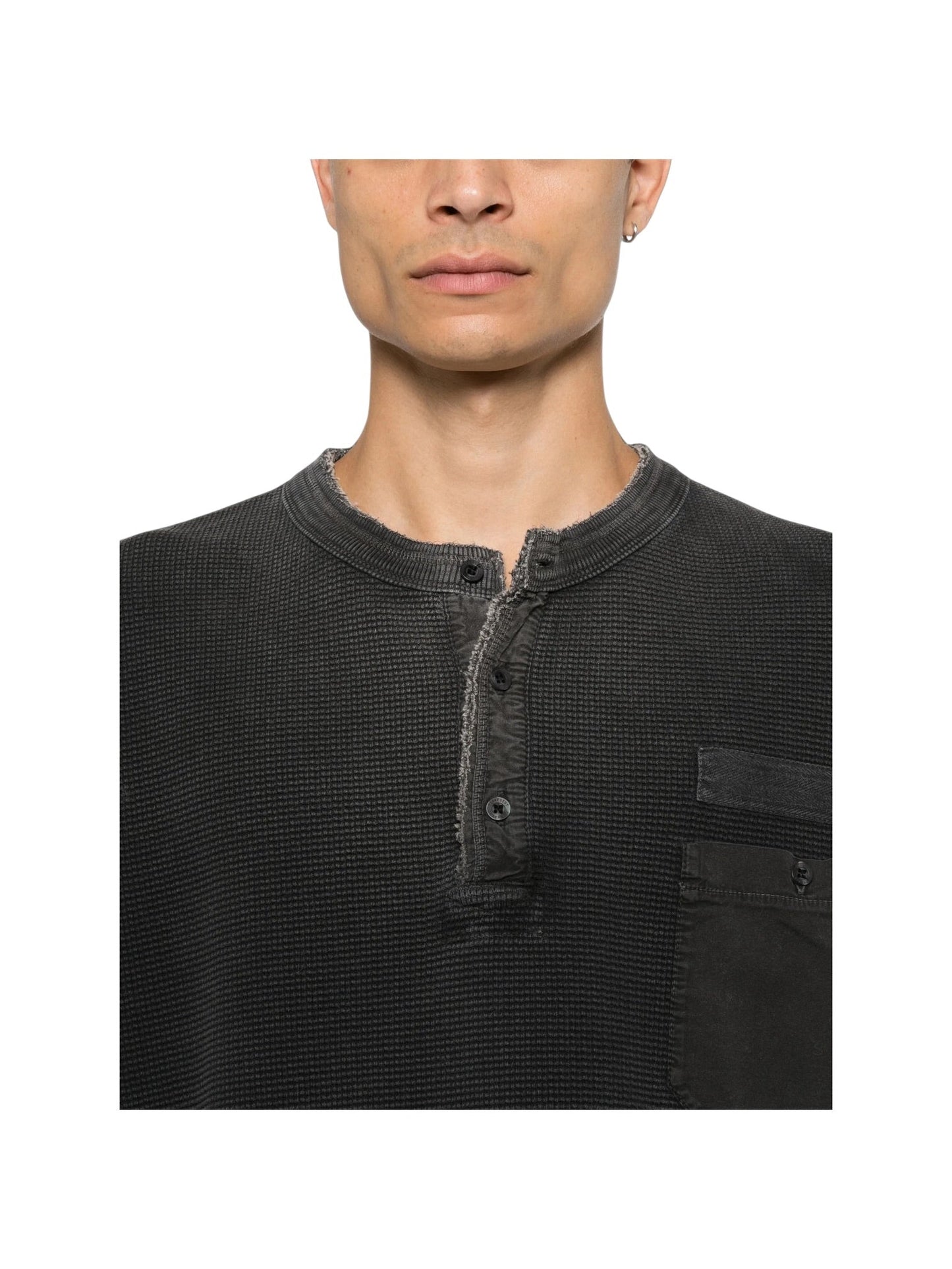 Probus Represent MLM100907-06 Henley Sweat Vtg Black Represent MLM100907-06 Henley Sweat Vtg Black BLACK