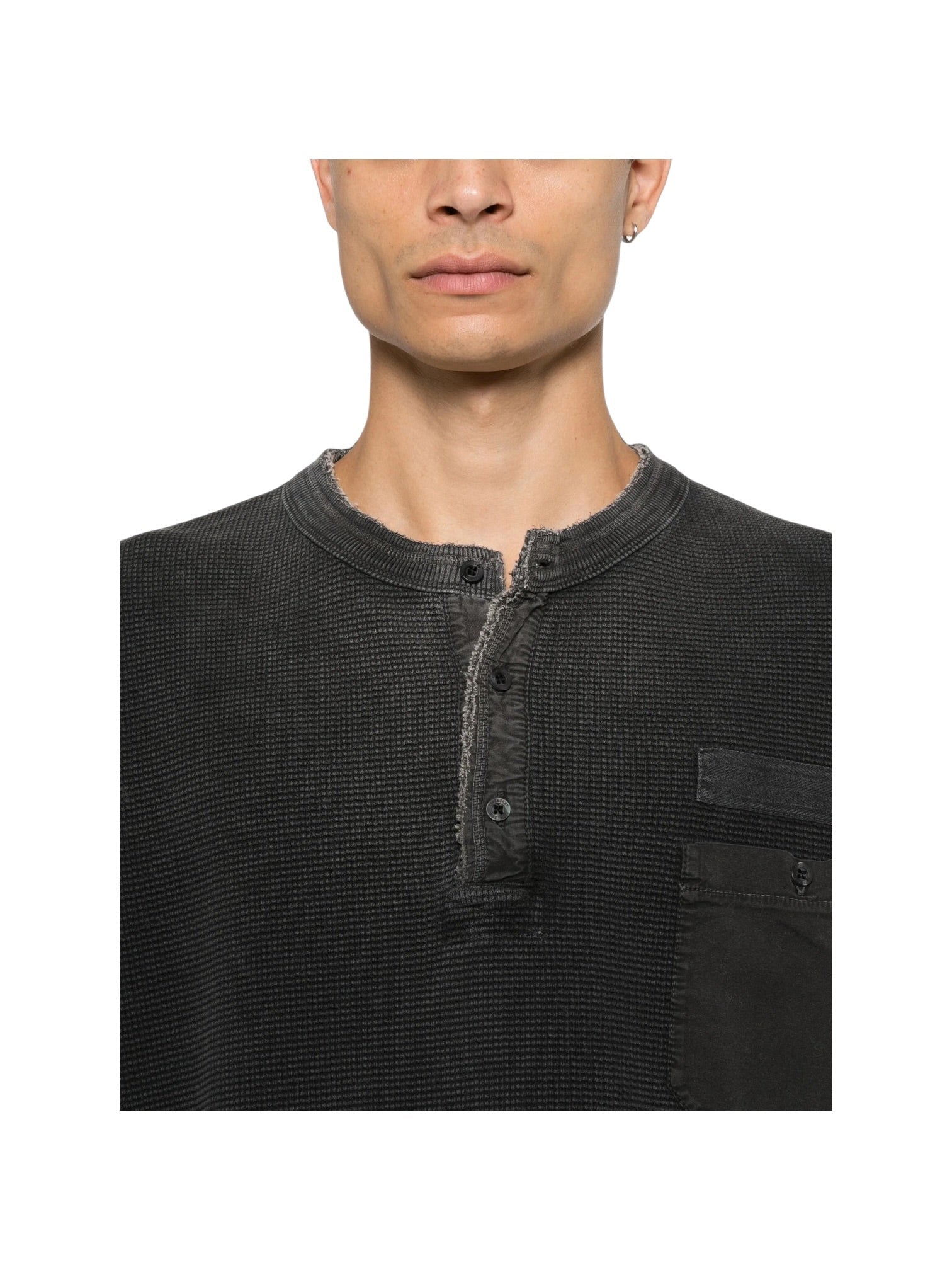 Probus Represent MLM100907-06 Henley Sweat Vtg Black Represent MLM100907-06 Henley Sweat Vtg Black BLACK