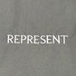 Represent MLM21464 Script Camp Collar Shirt Mid Khaki