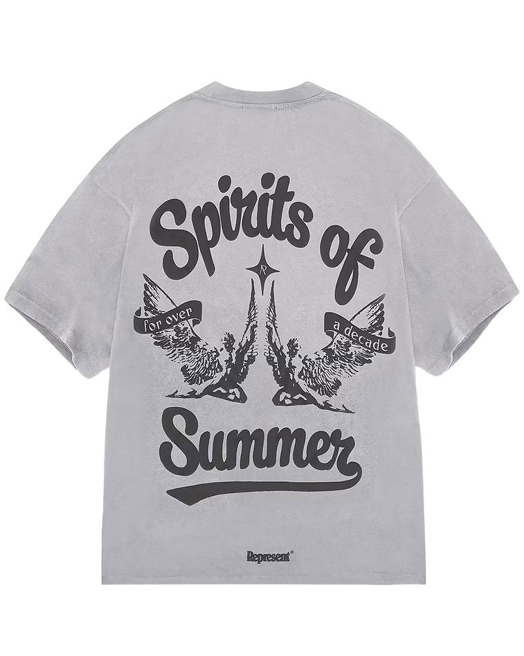REPRESENT MLM410-119 SPIRITS OF SUMMER TEE GRY