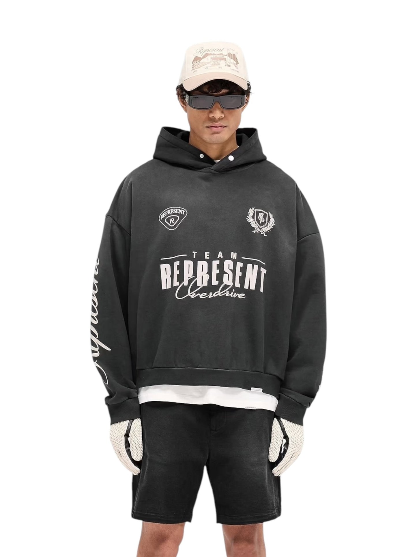 Represent MLM41144 World Championship Hoodie in Black