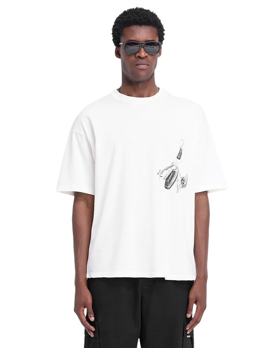 Represent MLM4236 Keys To The Club T-Shirt Flat Whi