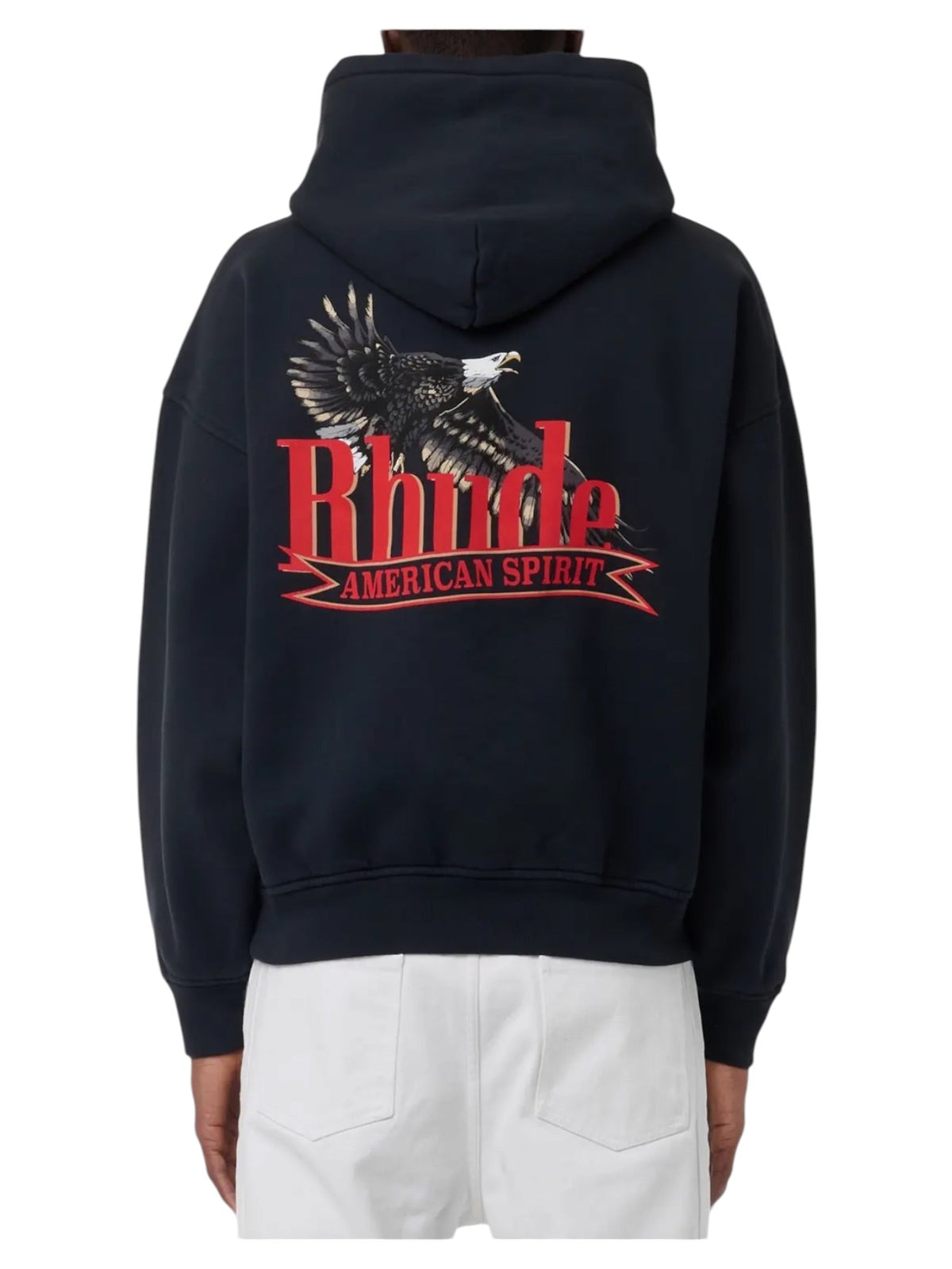 Probus Rhude American Spirit Hoodie Vintage Black/Red Rhude American Spirit Hoodie Vintage Black/Red BLACK/RED