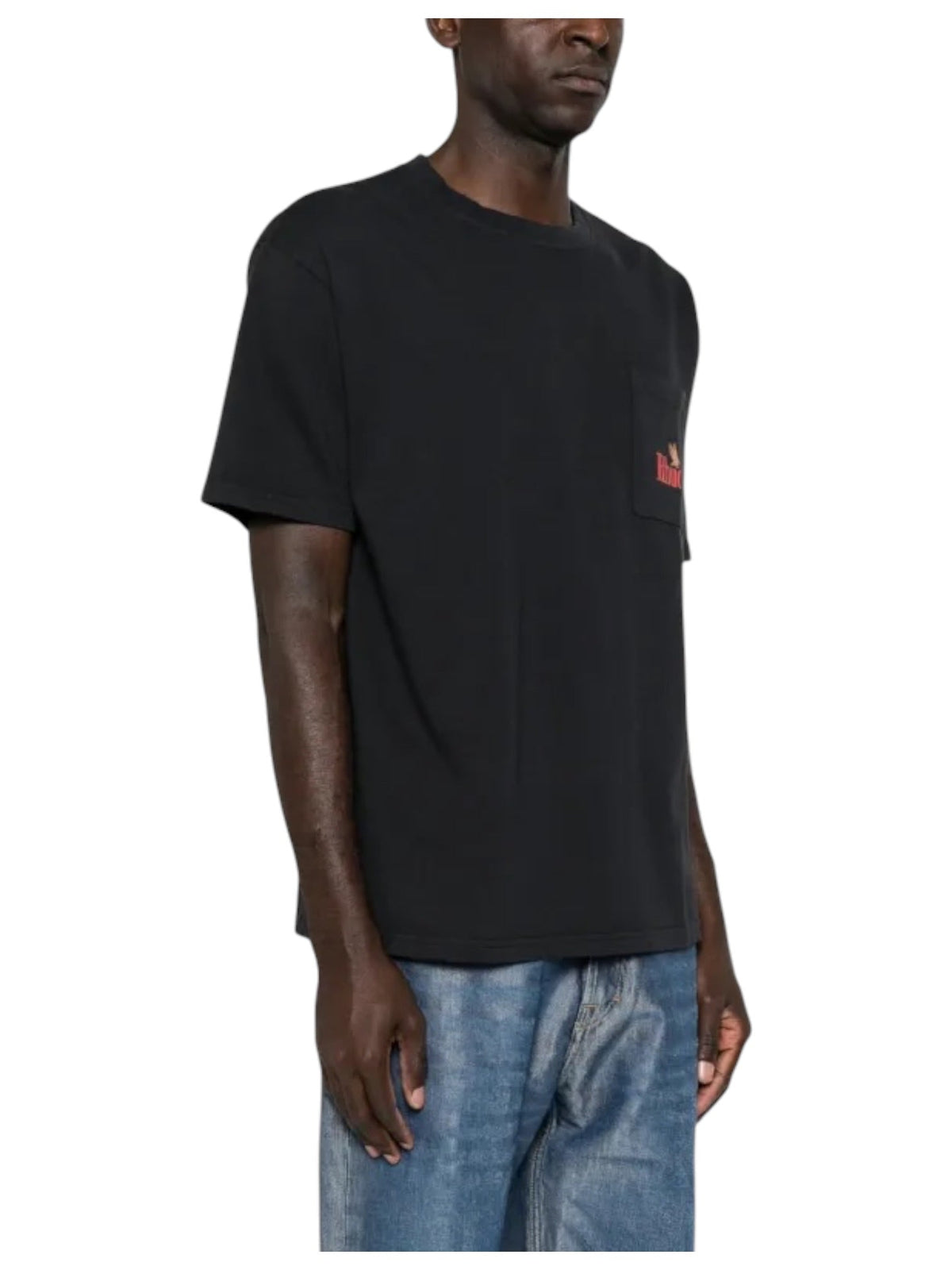 Probus Rhude American Spirit Pocket Tee Vtg Black/Red Rhude American Spirit Pocket Tee Vtg Black/Red BLACK