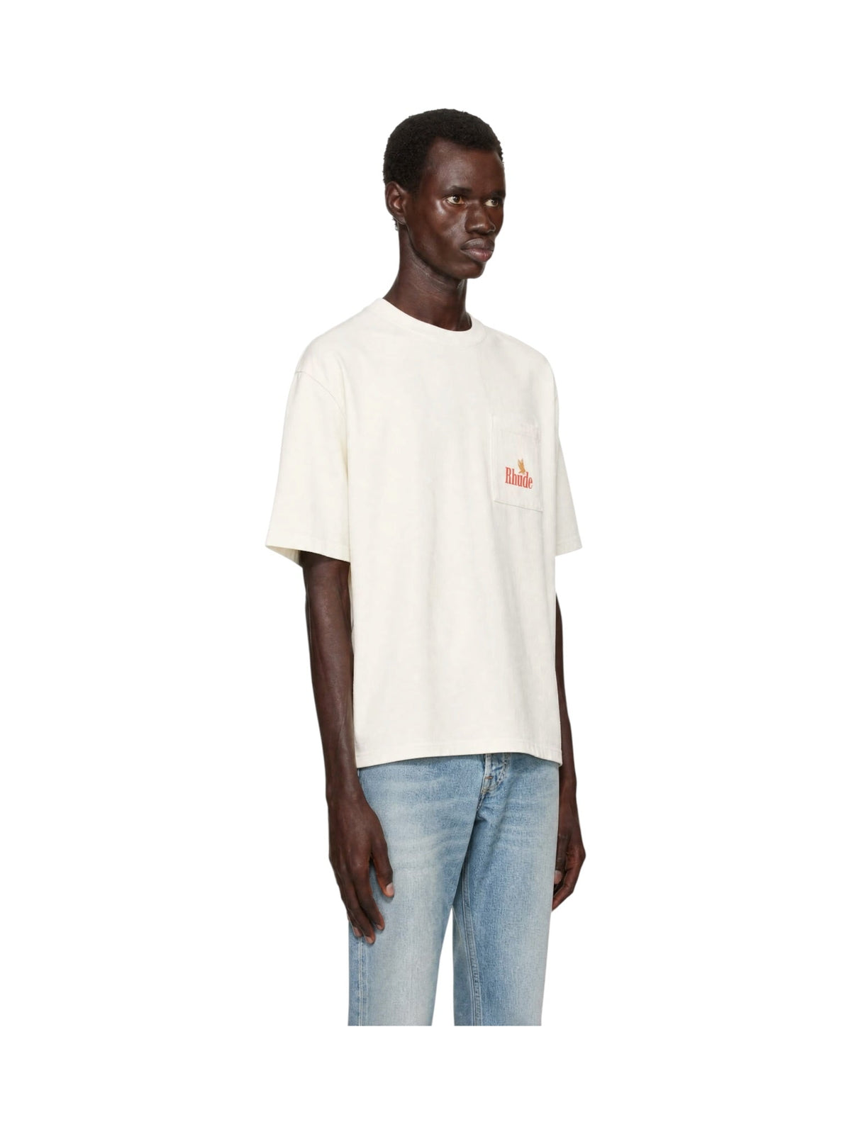 Probus Rhude American Spirit Pocket Tee Vtg White/Red Rhude American Spirit Pocket Tee Vtg White/Red WHITE