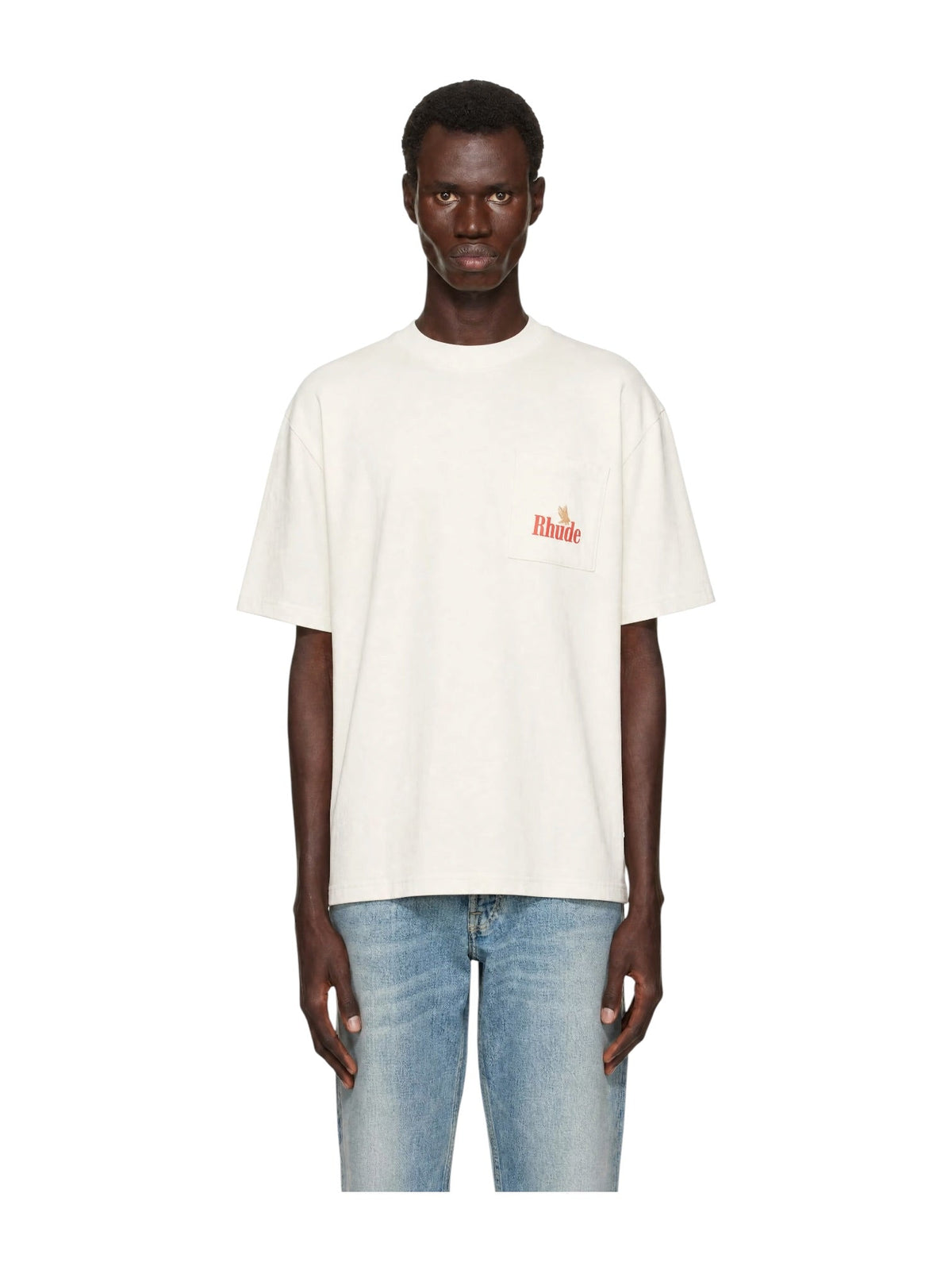 Probus Rhude American Spirit Pocket Tee Vtg White/Red Rhude American Spirit Pocket Tee Vtg White/Red WHITE