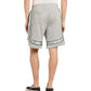 Rhude Baggy Mesh Collegiate Logo Shorts Grey-Silver