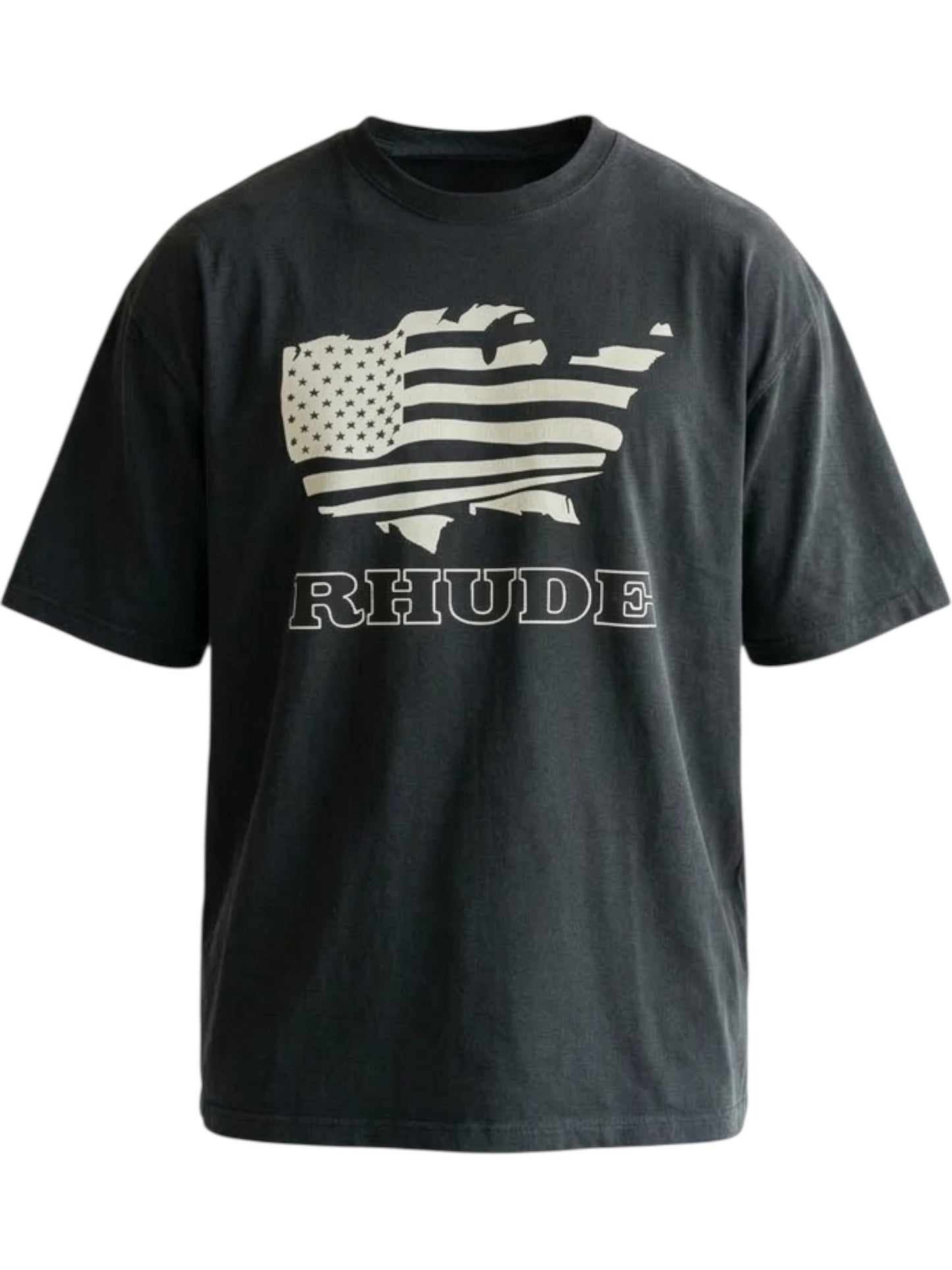Rhude Banner Tee Vintage Black /White
