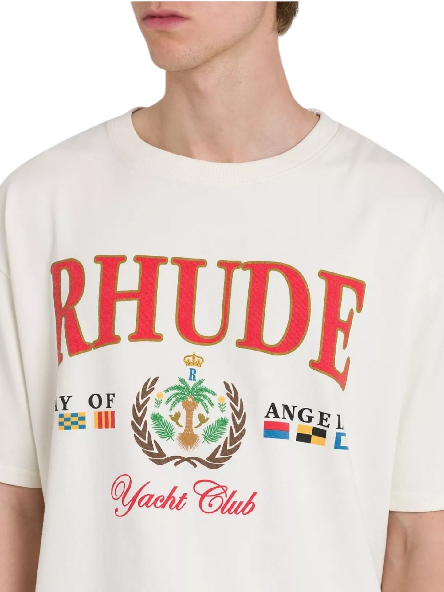 Rhude Bay Of  Angels Yacht Tee White