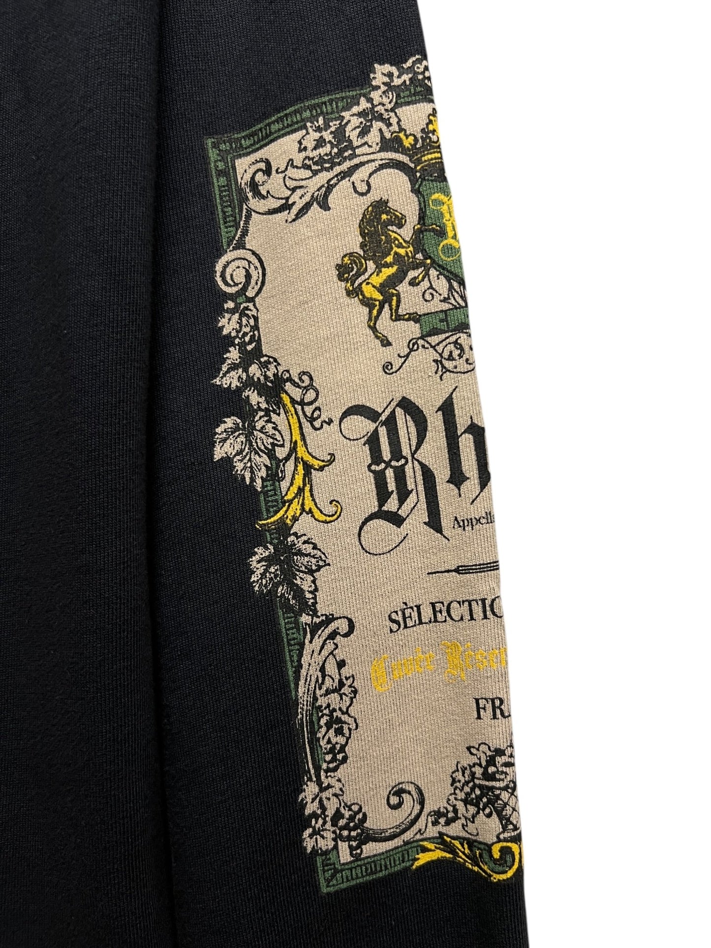 Probus Rhude Bordeaux Reserve LS Tee Vtg Black/Green Rhude Bordeaux Reserve LS Tee Vtg Black/Green BLACK