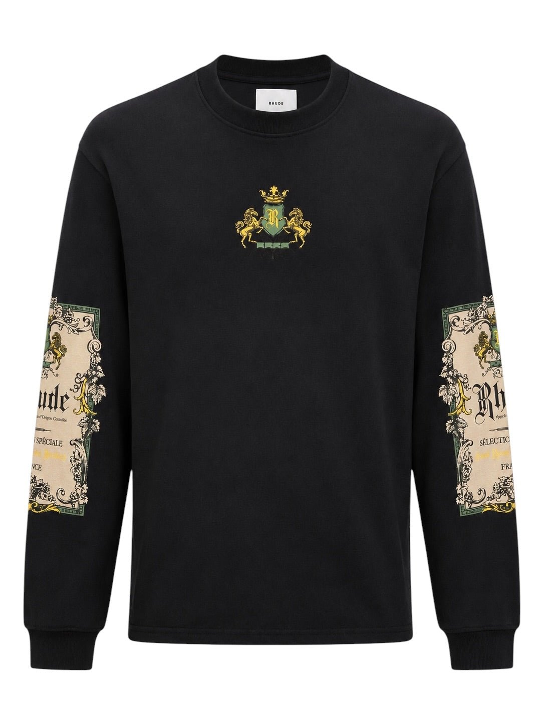 Probus Rhude Bordeaux Reserve LS Tee Vtg Black/Green Rhude Bordeaux Reserve LS Tee Vtg Black/Green BLACK