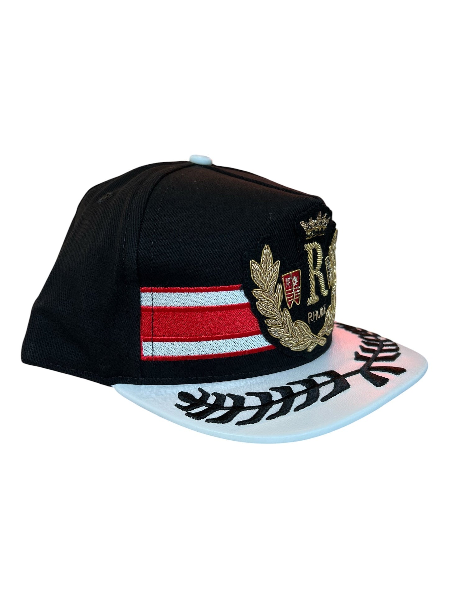 Rhude Captains Crest Hat Black-Red-White