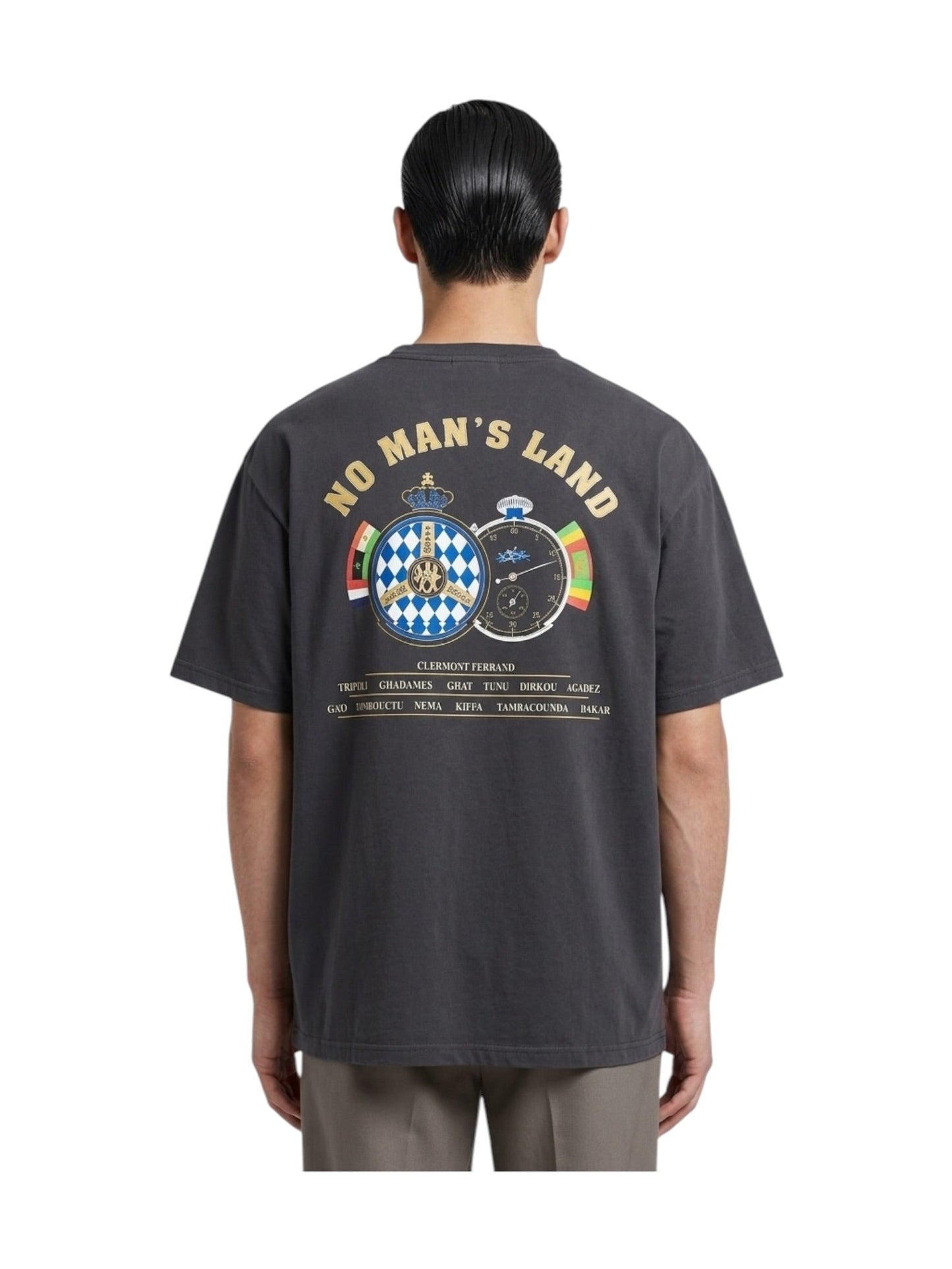 Rhude Chrono Tee Vintage Black-Blue