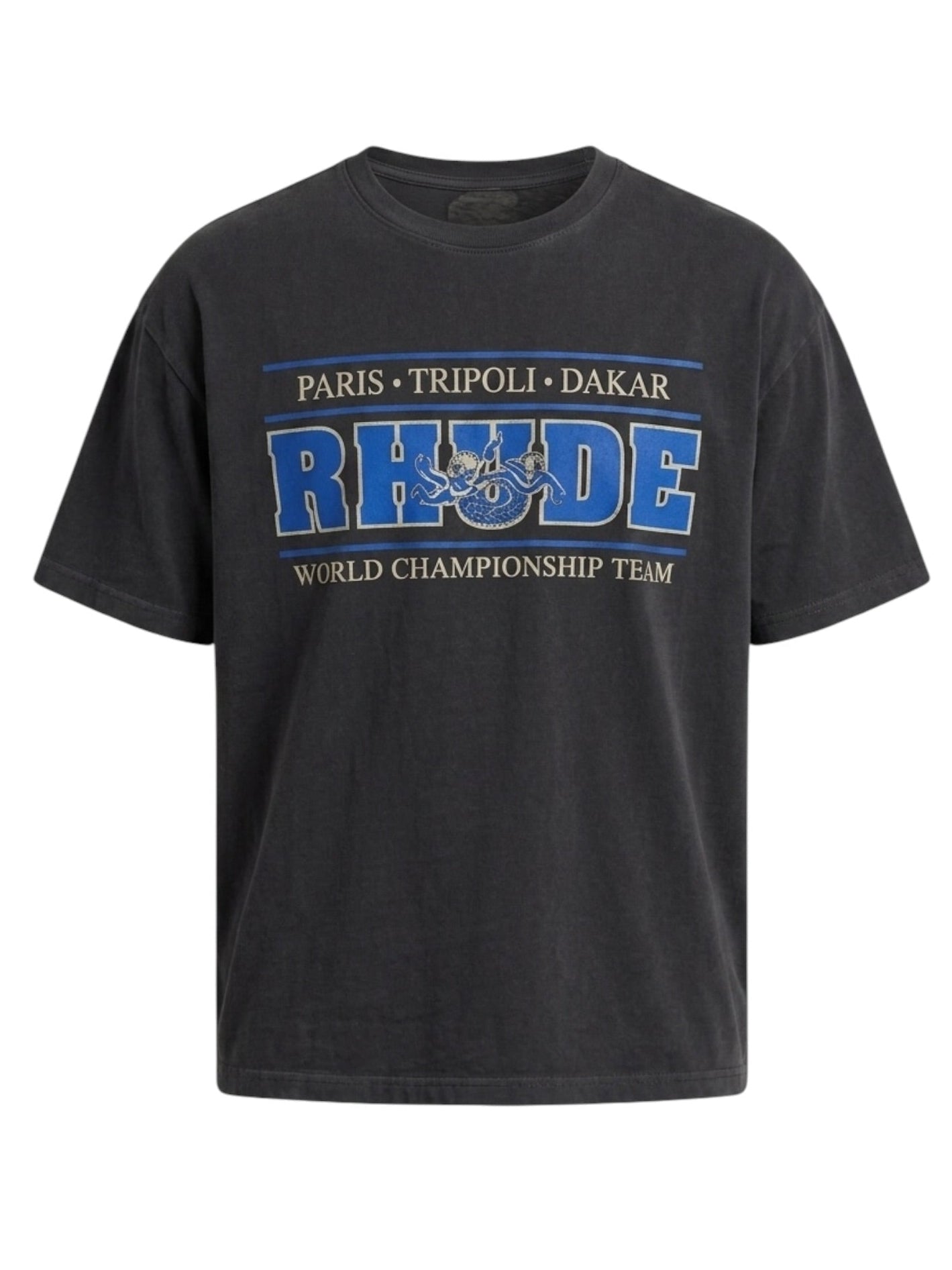 Rhude Chrono Tee Vintage Black-Blue