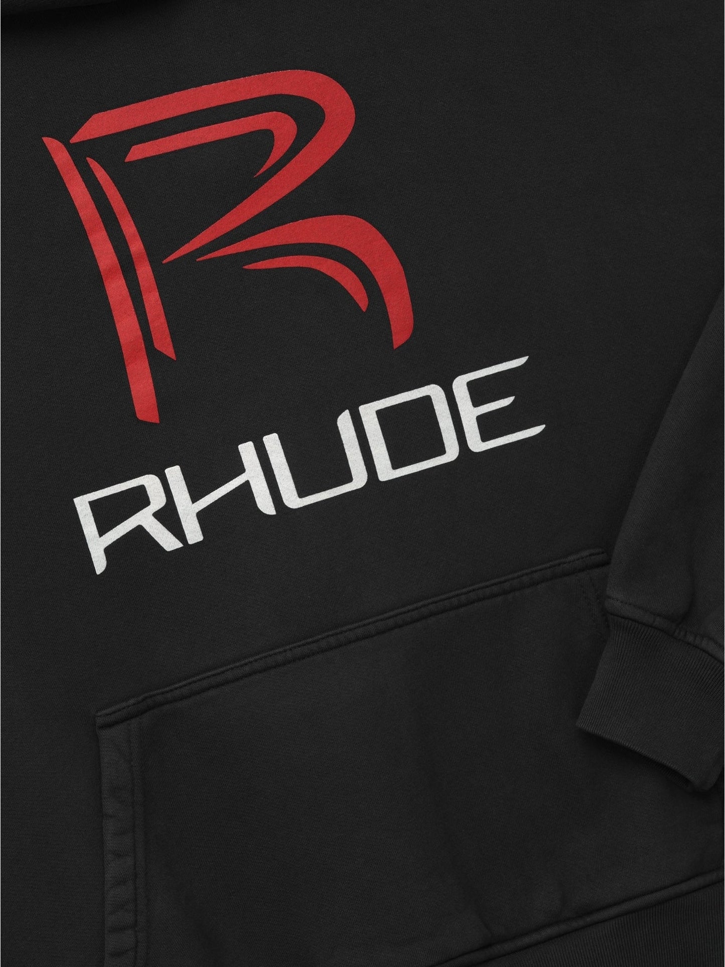 Rhude Circuit Logo Hoodie Vtg Black