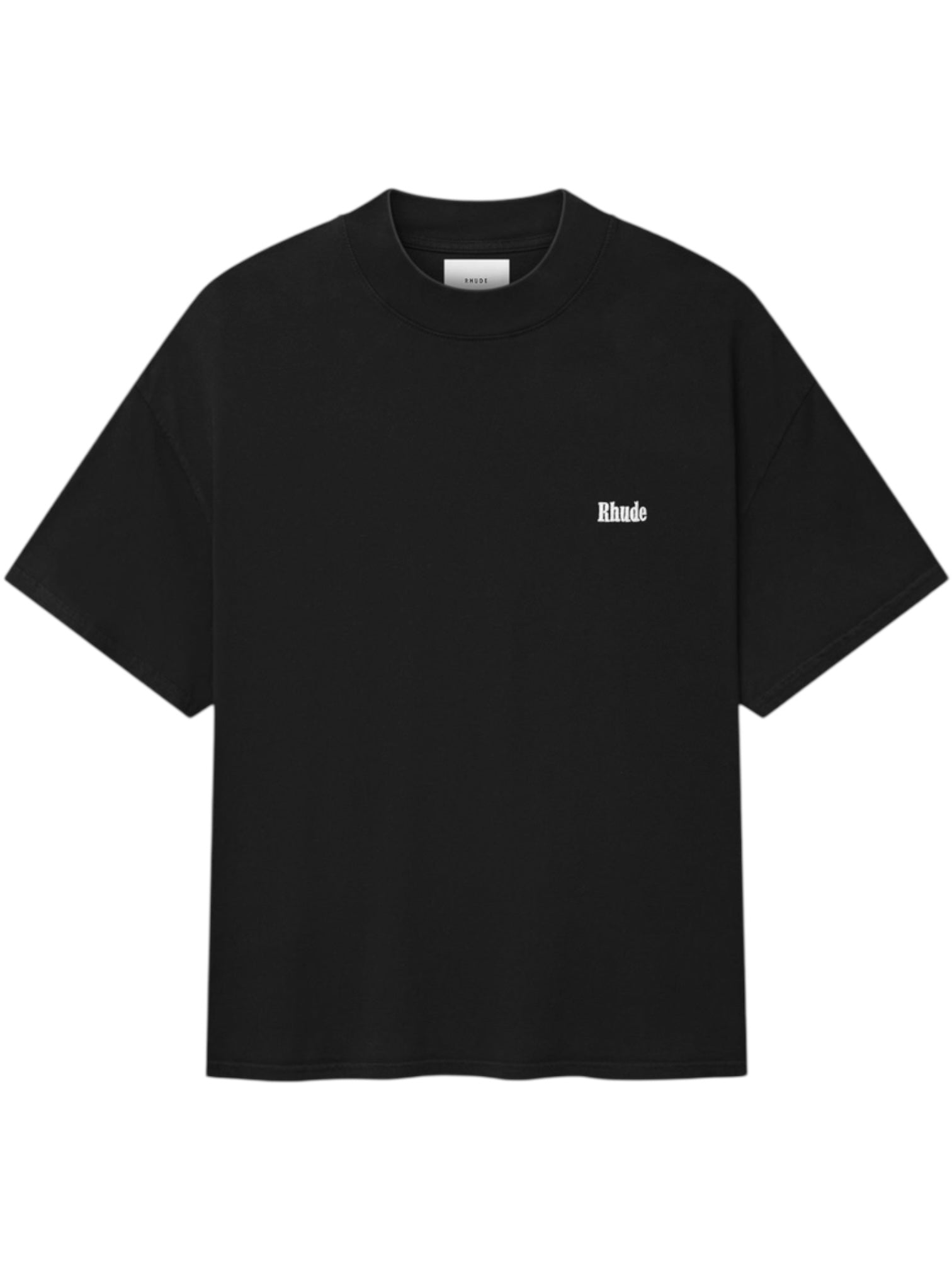Rhude Classique Mock Neck Tee Black
