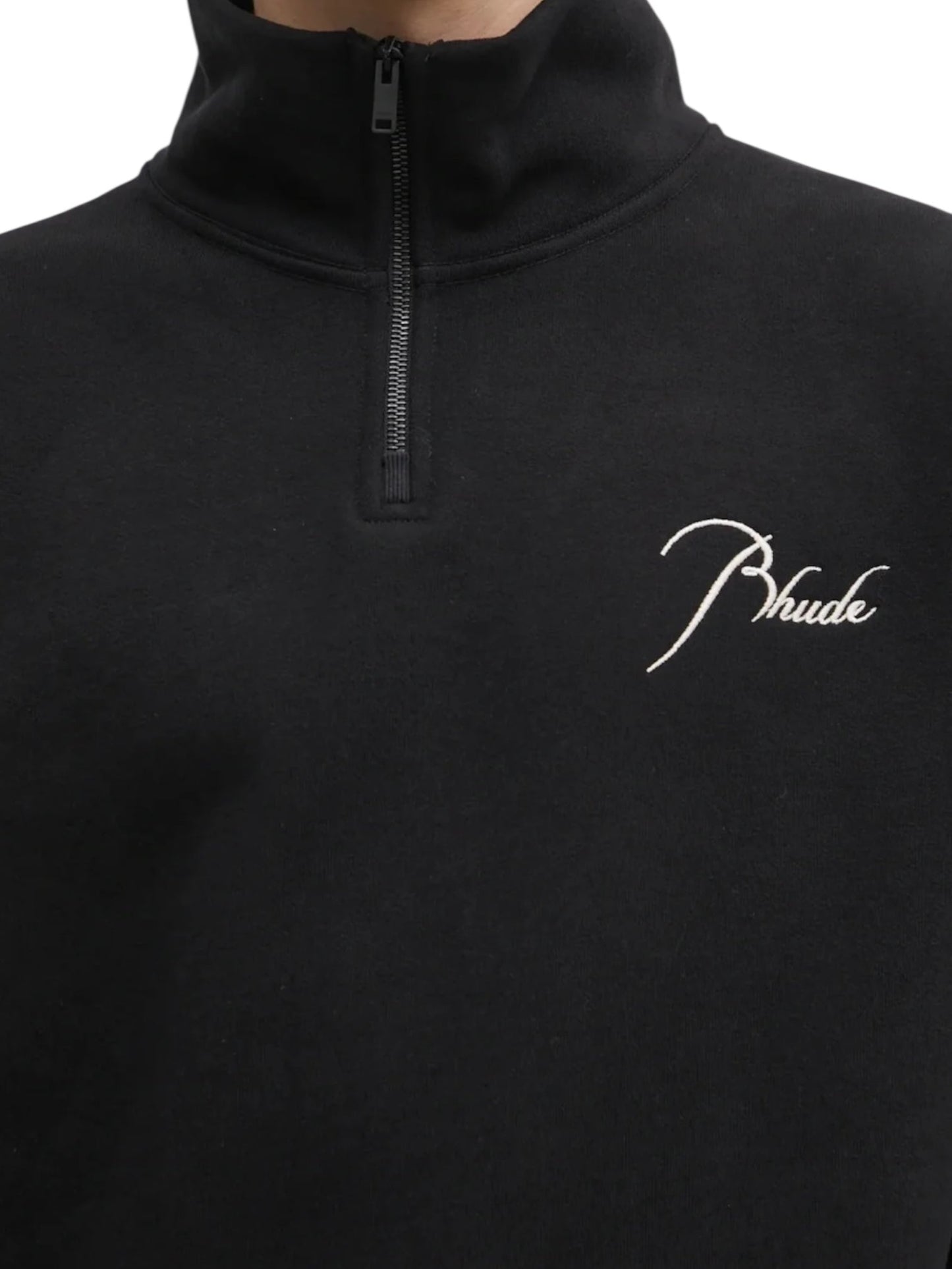 Rhude Classique Quarter Zip Black/white